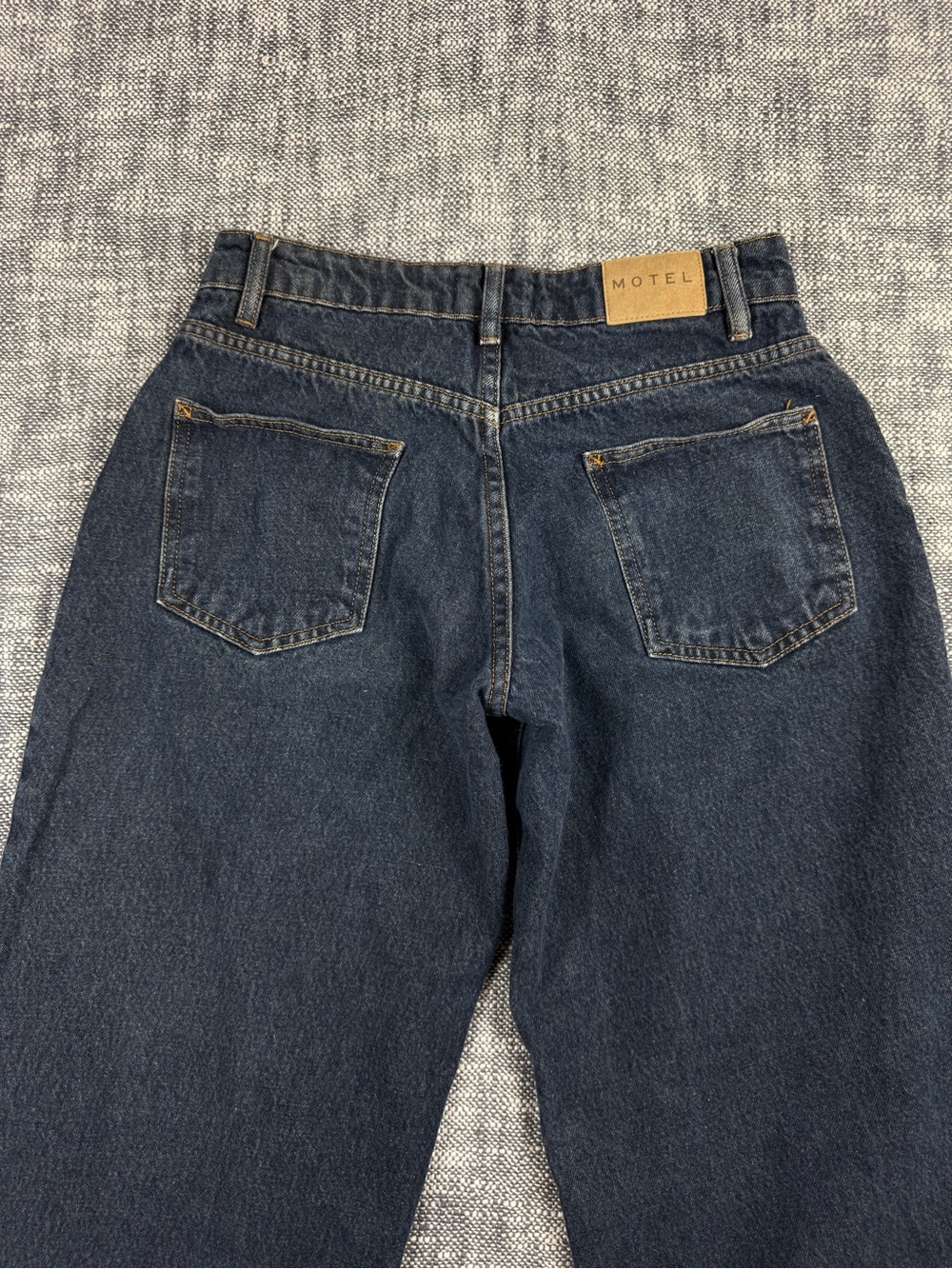 Motel Rocks Jeans Women’s 26 Low Rise Wide Leg Baggy Relaxed Dark wash - Picture 5 of 7